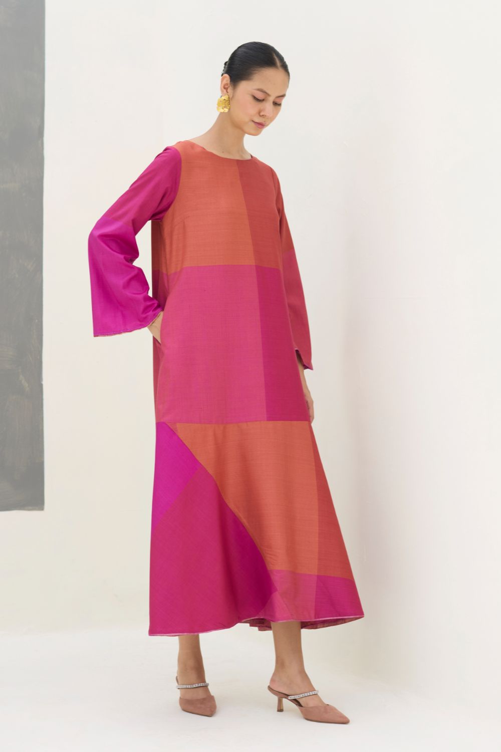Zoa Eri Silk Dress -  Rose