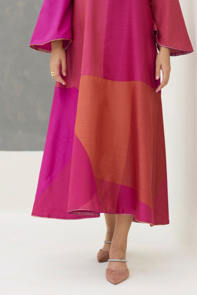 Zoa Eri Silk Dress -  Rose
