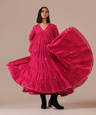 FUCHSIA HALO DRESS