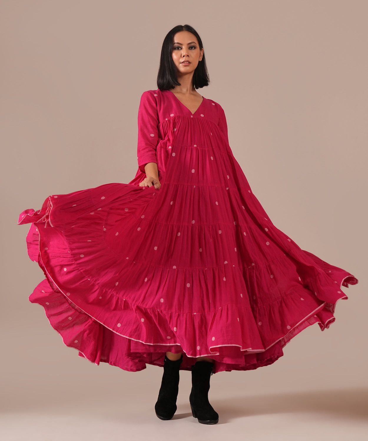 FUCHSIA HALO DRESS