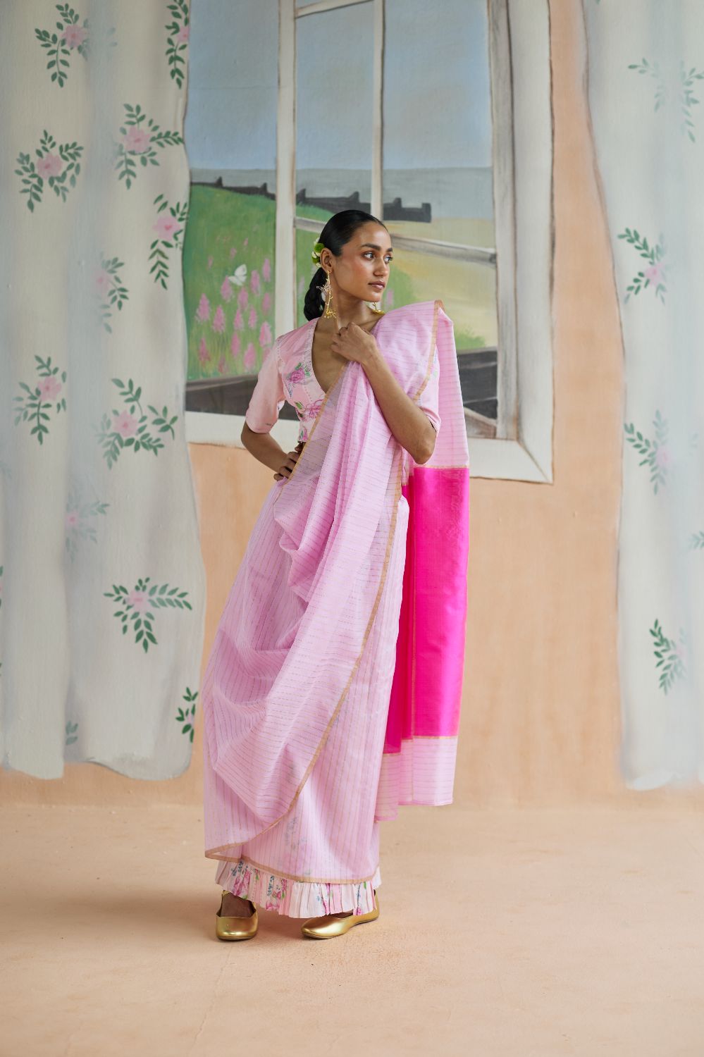 Dance With Me Chanderi Sari