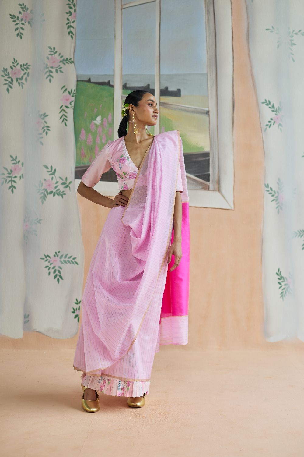 Dance With Me Chanderi Sari