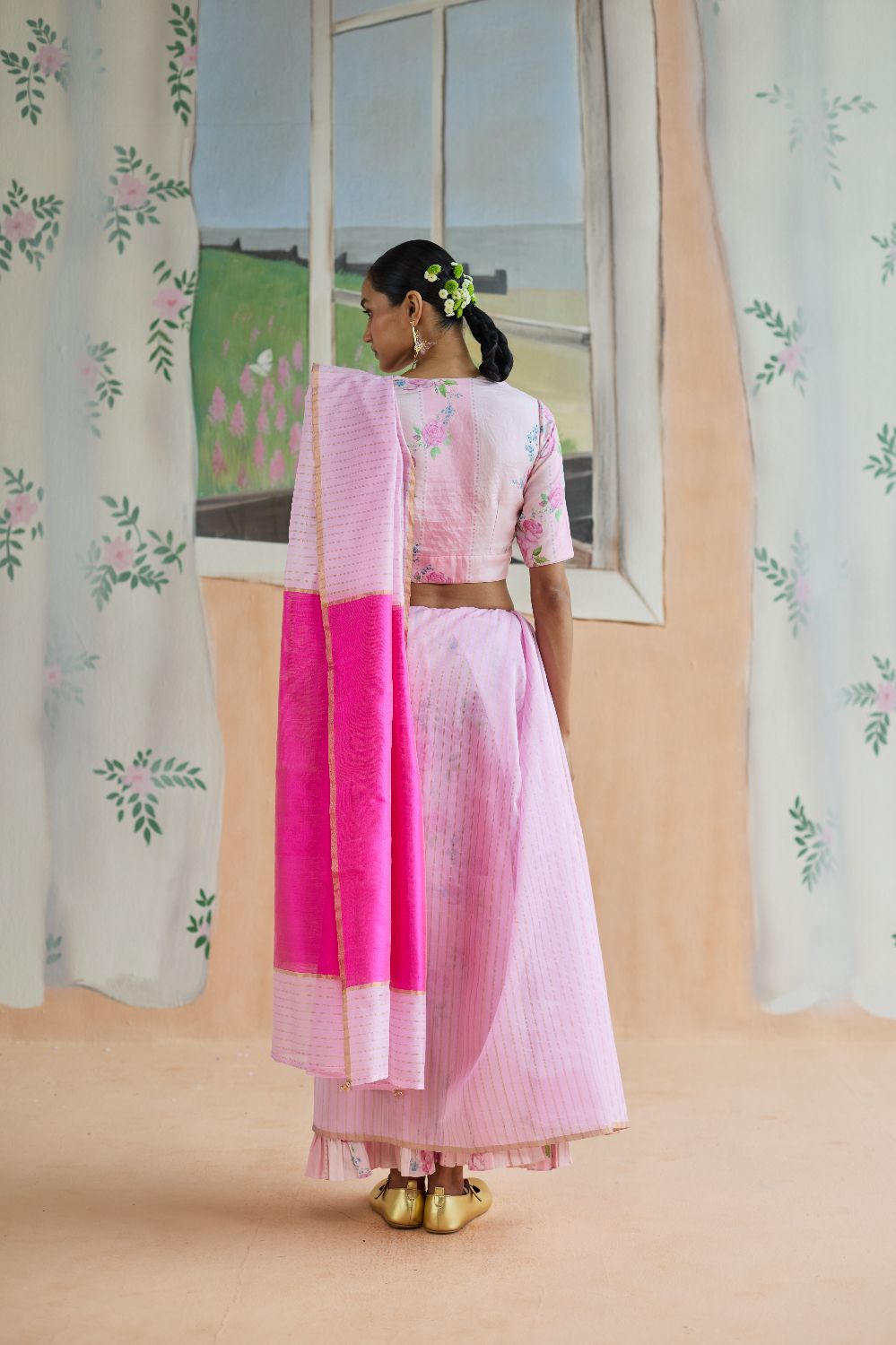 Dance With Me Chanderi Sari