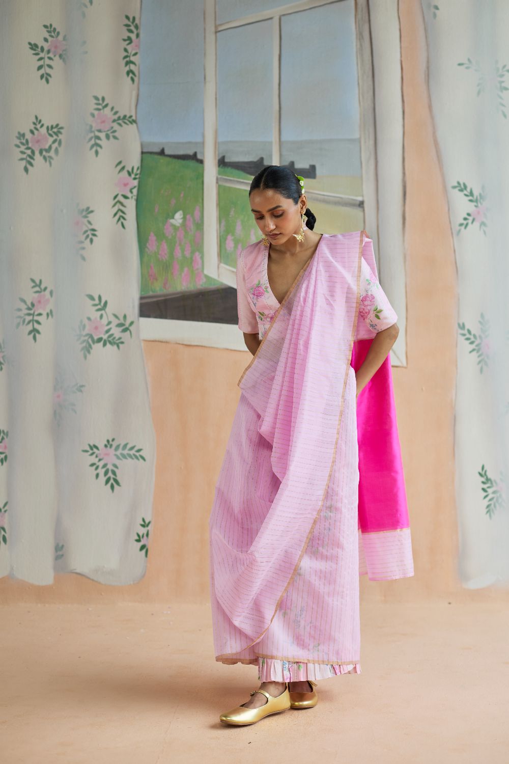 Dance With Me Chanderi Sari