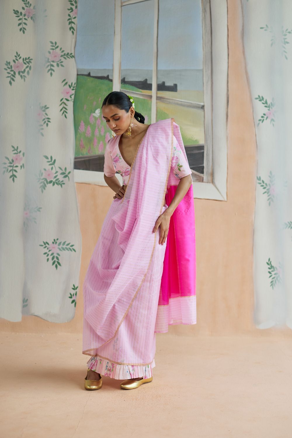 Dance With Me Chanderi Sari