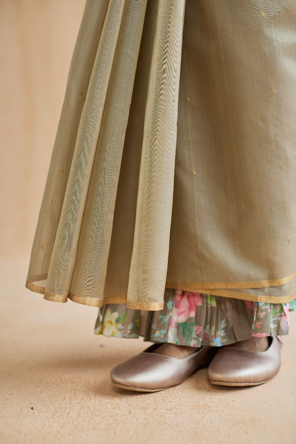 Dunes and Drift Chanderi Sari