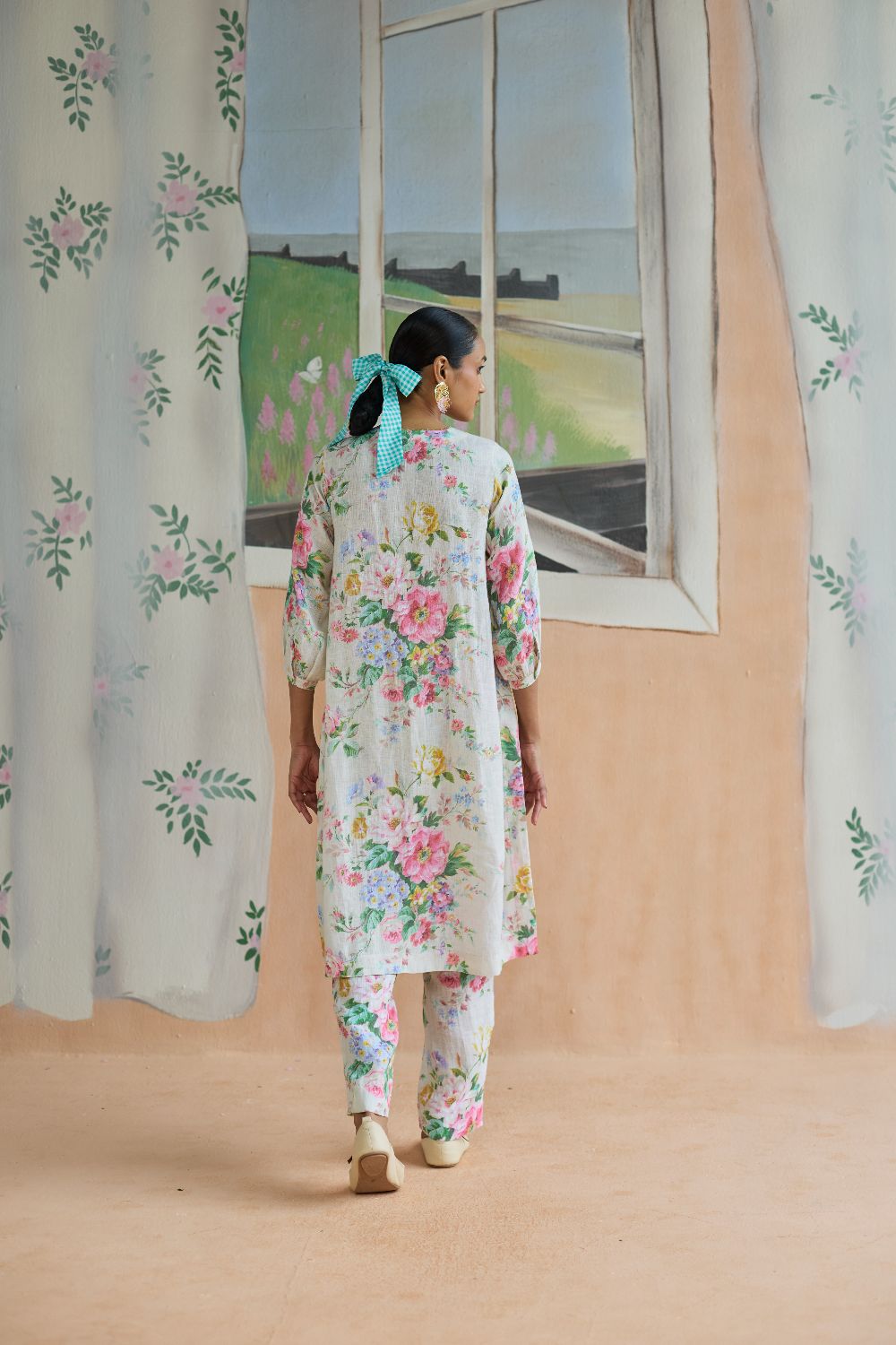 Sunbeam Long Kurta Set Linen