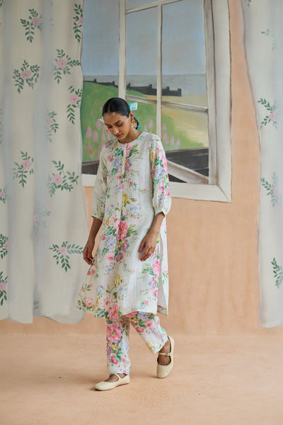 Sunbeam Long Kurta Set Linen