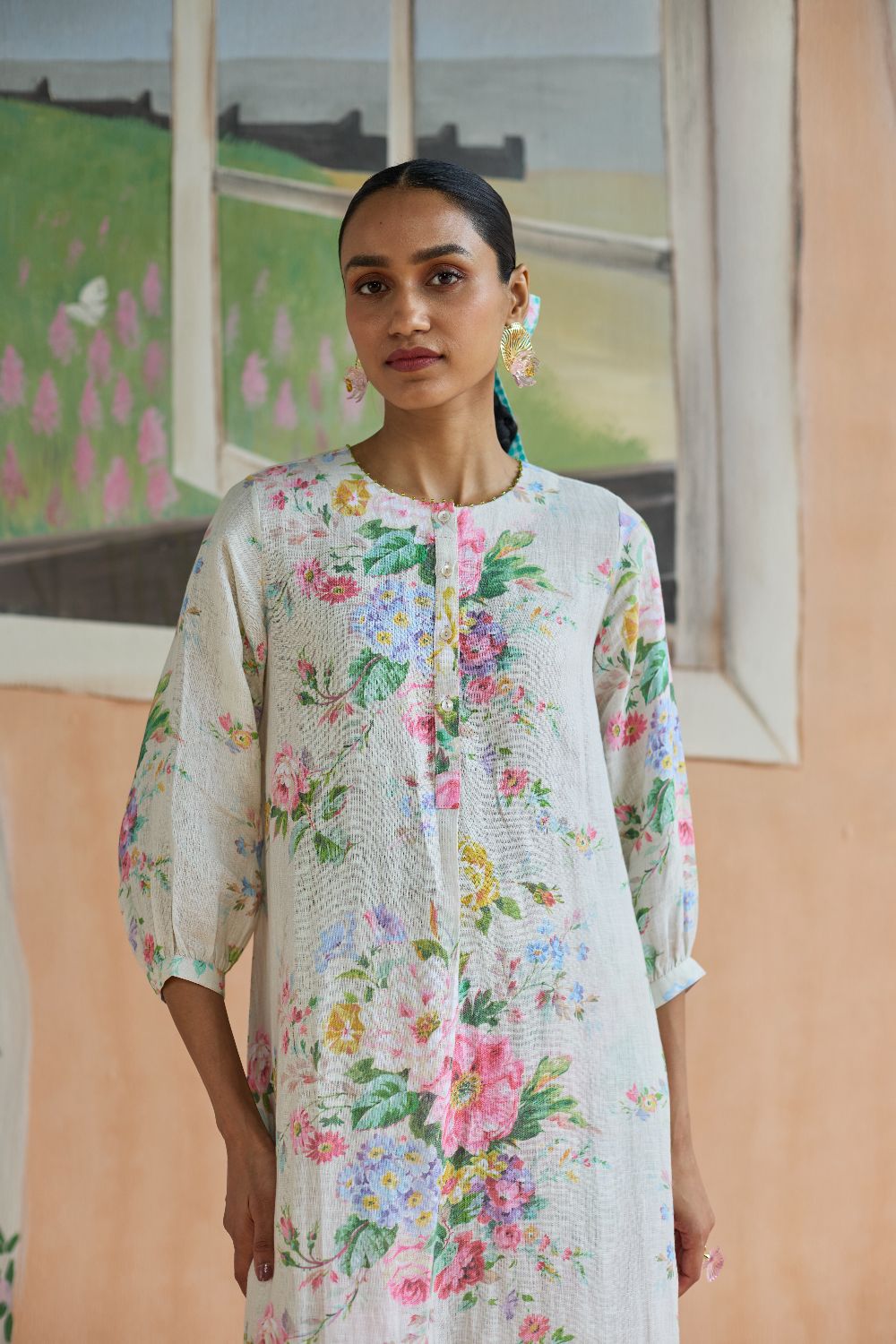 Sunbeam Long Kurta Set Linen