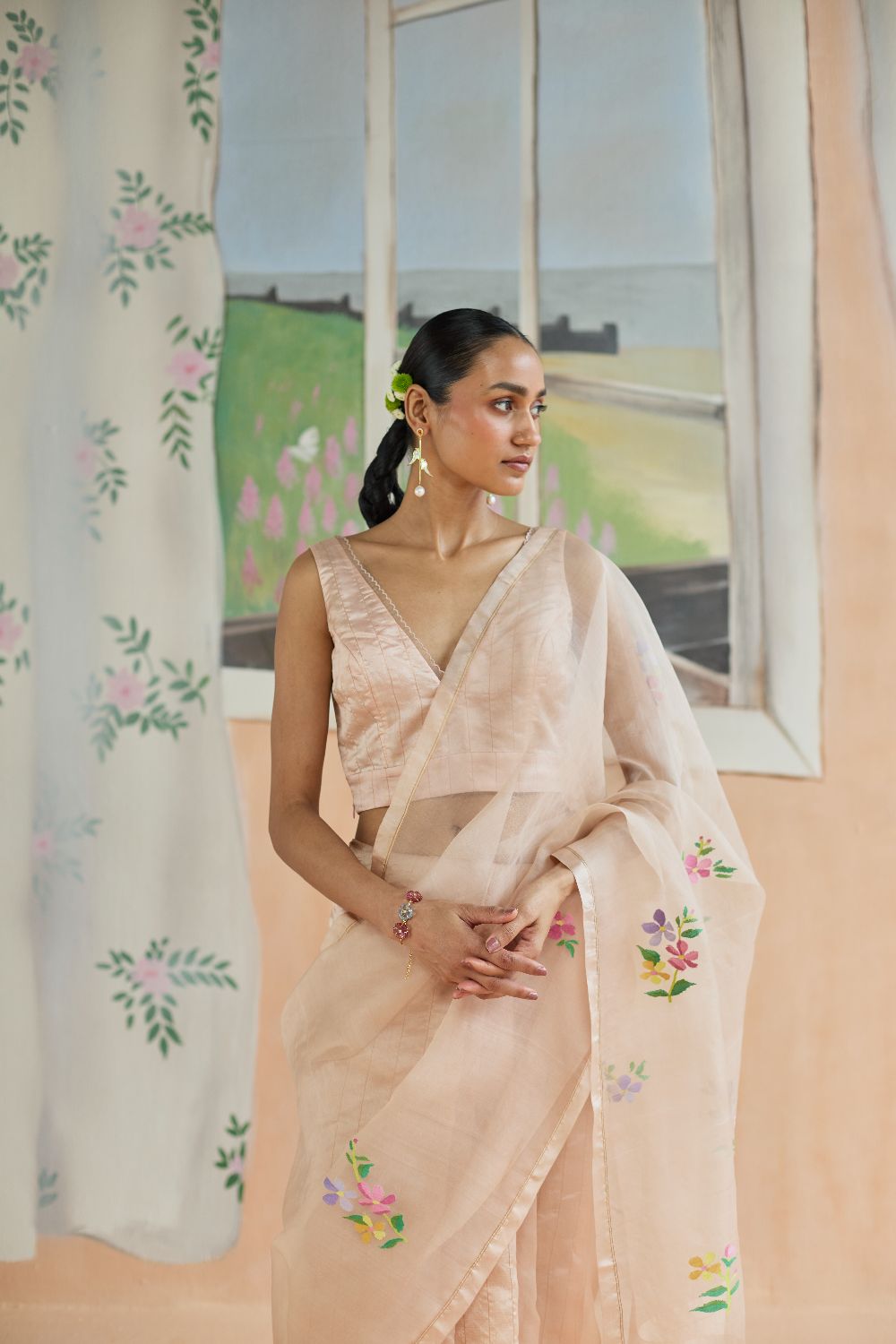 Soft Whisper Jamdani Sari