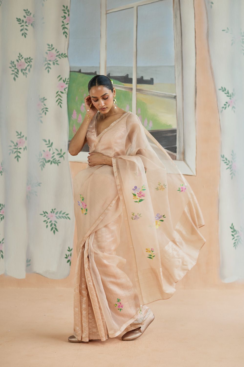 Soft Whisper Jamdani Sari