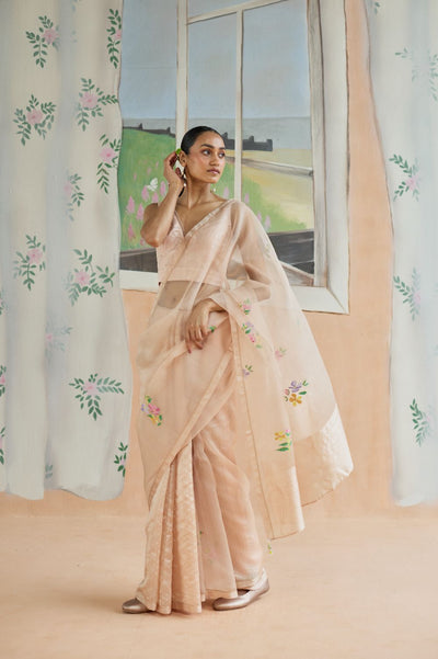 Soft Whisper Jamdani Sari