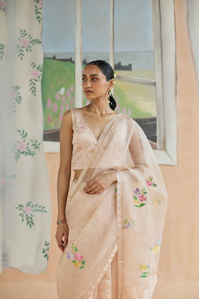 Soft Whisper Jamdani Sari