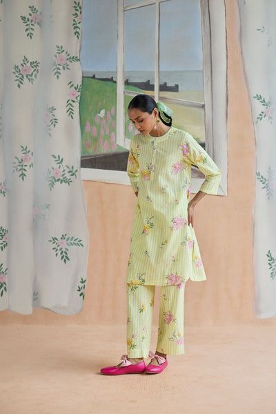 Serene Flora Mid Kurta Set