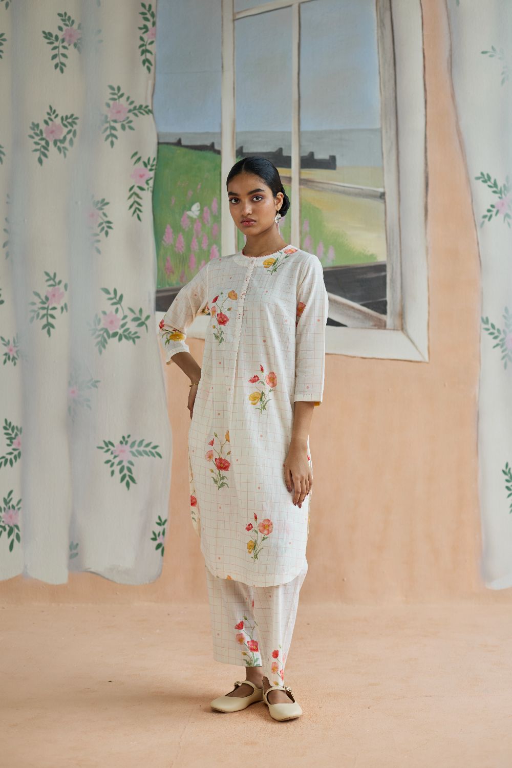 Poppy Long Kurta Set