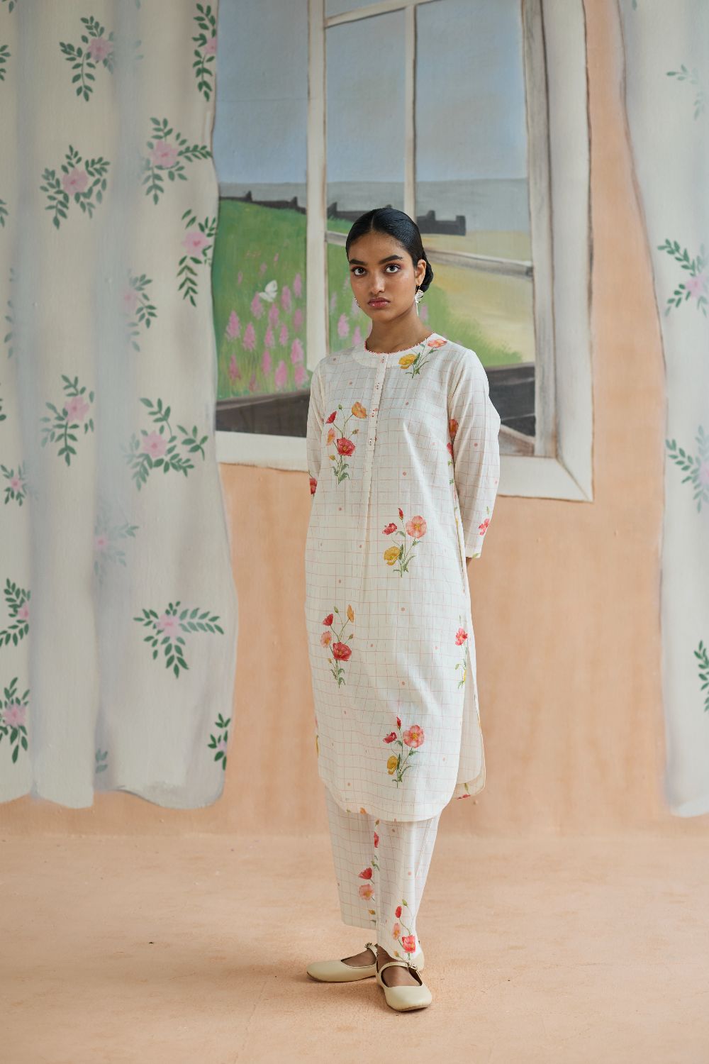 Poppy Long Kurta Set