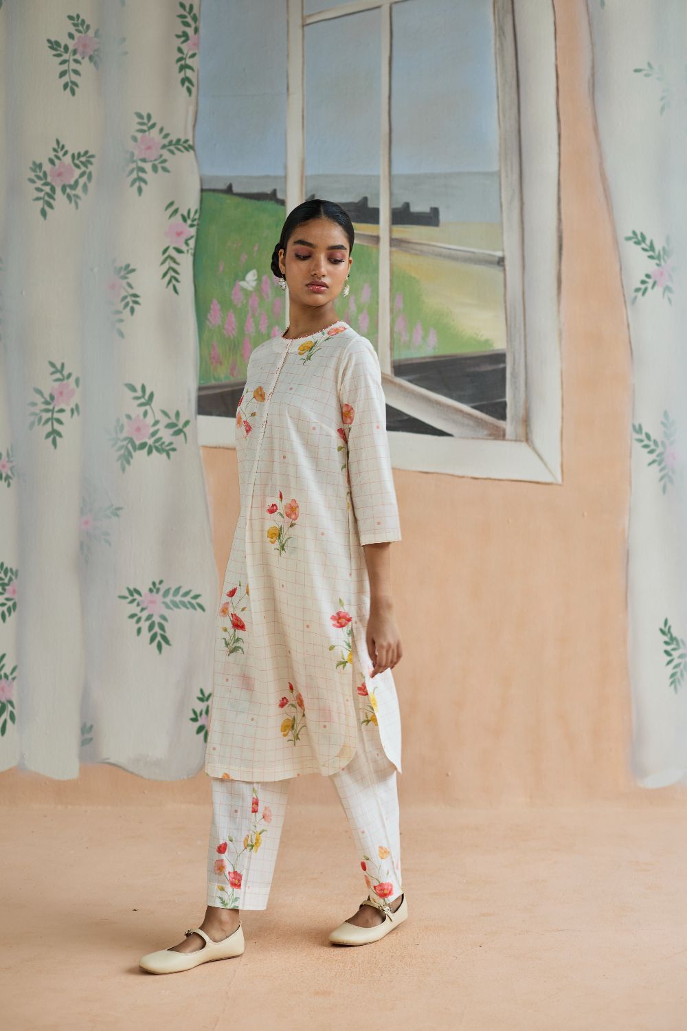 Poppy Long Kurta Set