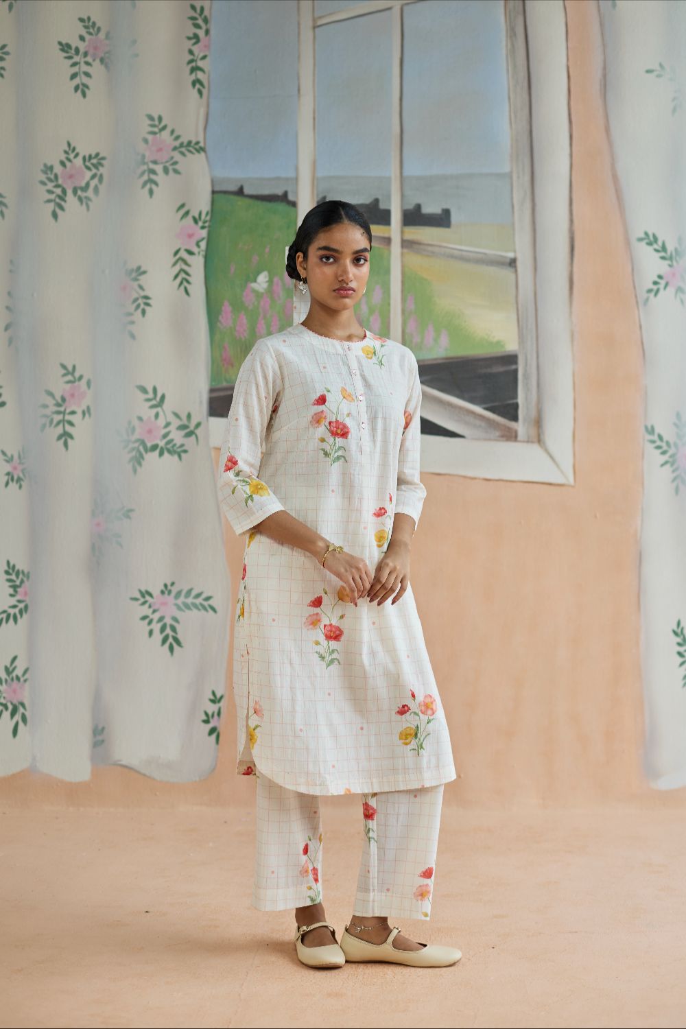Poppy Long Kurta Set