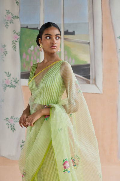 Flower Song Jamdani Sari