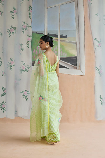 Flower Song Jamdani Sari