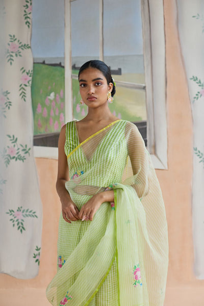 Flower Song Jamdani Sari