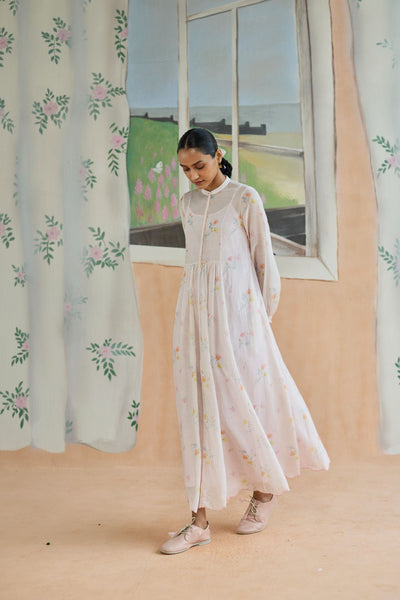 Florist Maxi Dress Chanderi