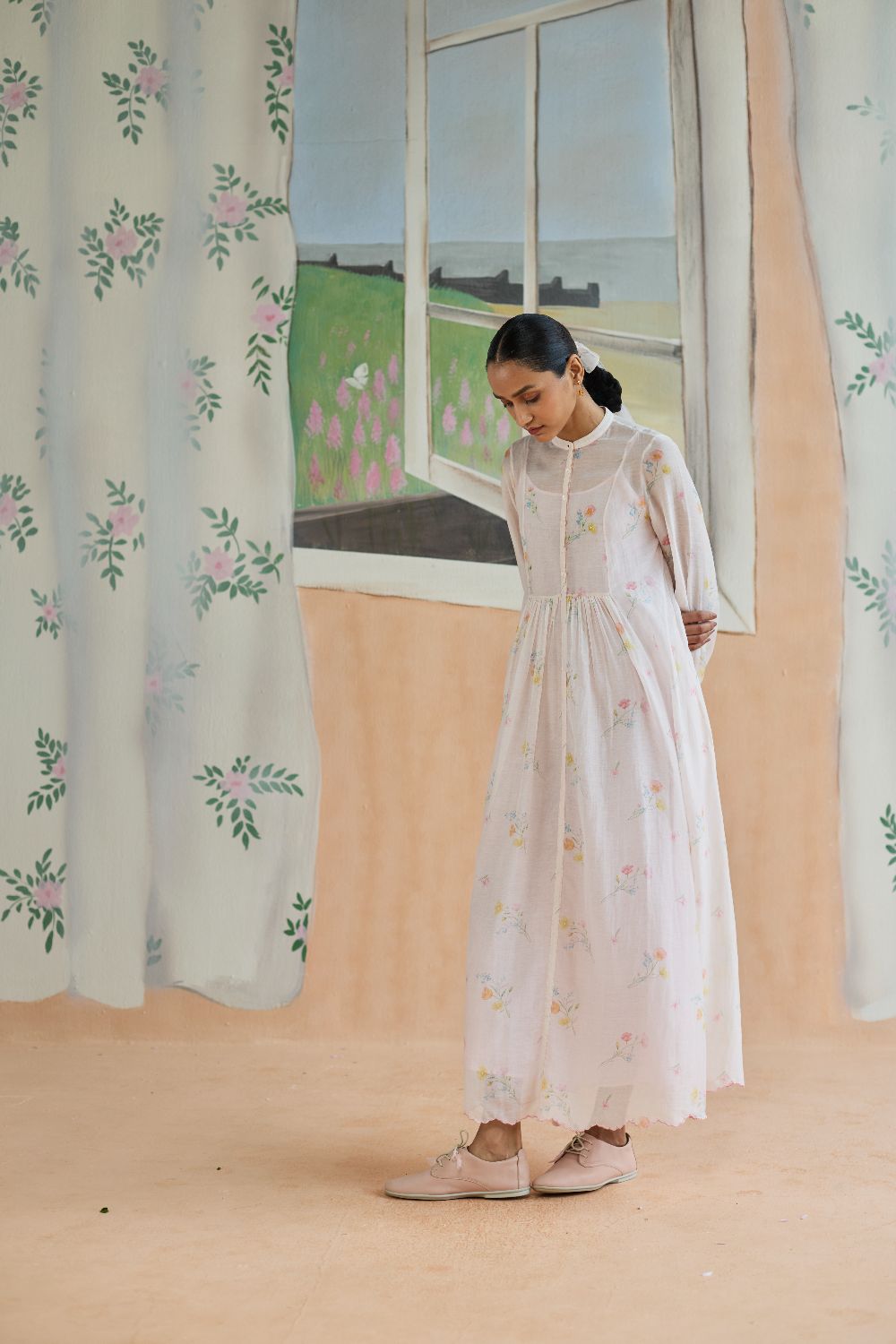 Florist Maxi Dress Chanderi