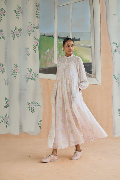 Florist Maxi Dress Chanderi