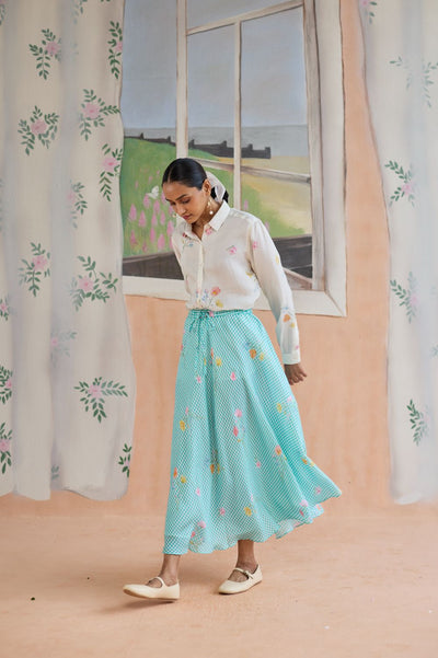 Mid-day Musings Shirt and Skirt Set Bamboo Silk