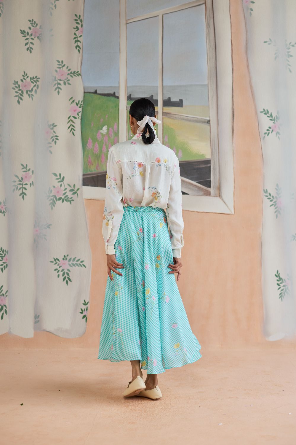 Mid-day Musings Shirt and Skirt Set Bamboo Silk