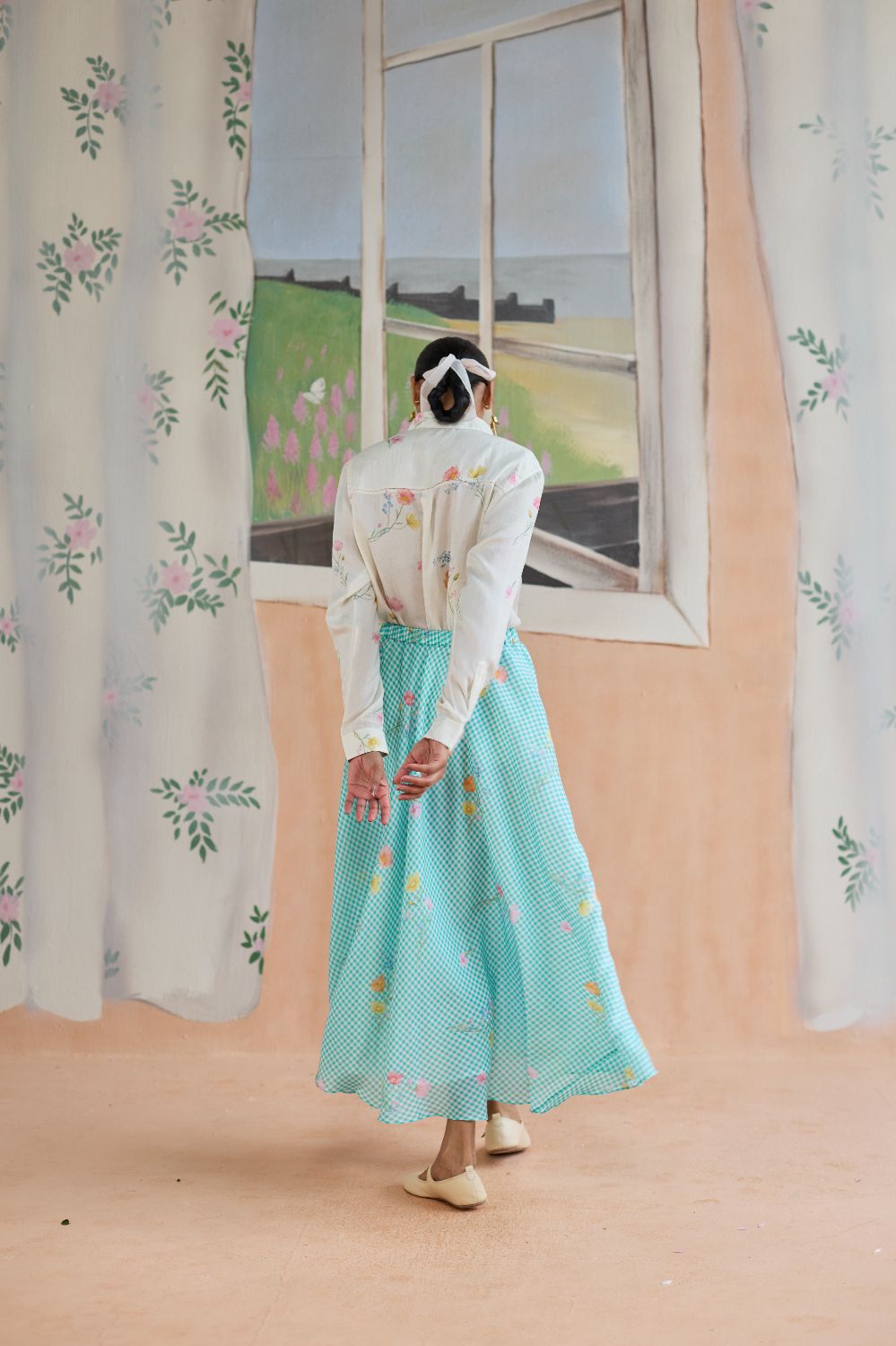 Mid-day Musings Shirt and Skirt Set Bamboo Silk