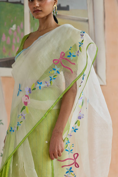 Garland Jamdani Sari