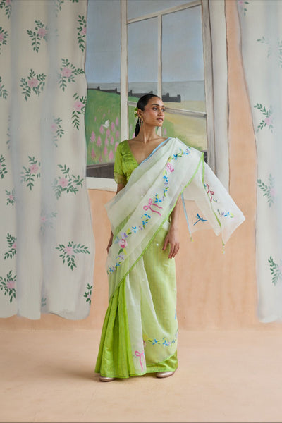 Garland Jamdani Sari