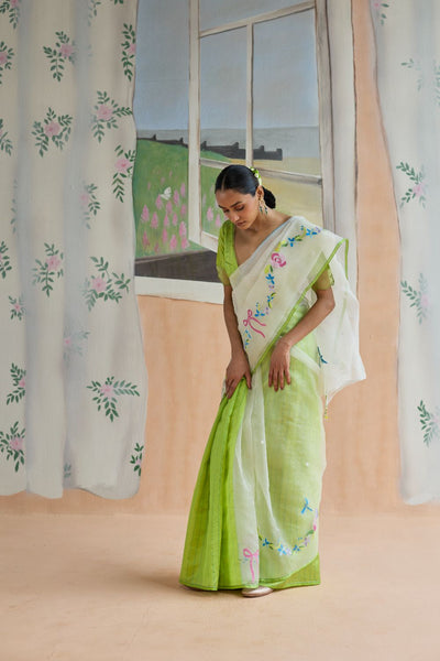 Garland Jamdani Sari