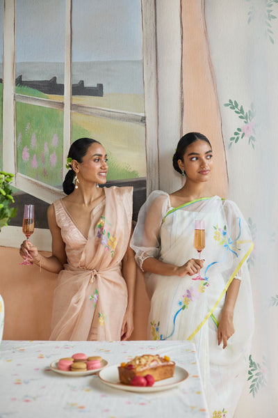 Garland Jamdani Sari