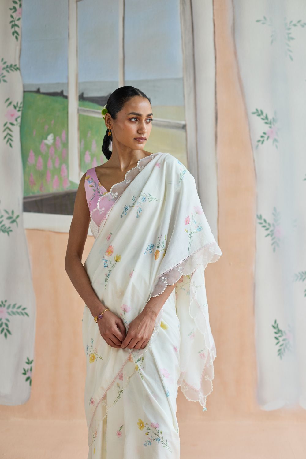 Florist Mulberrry Silk Sari