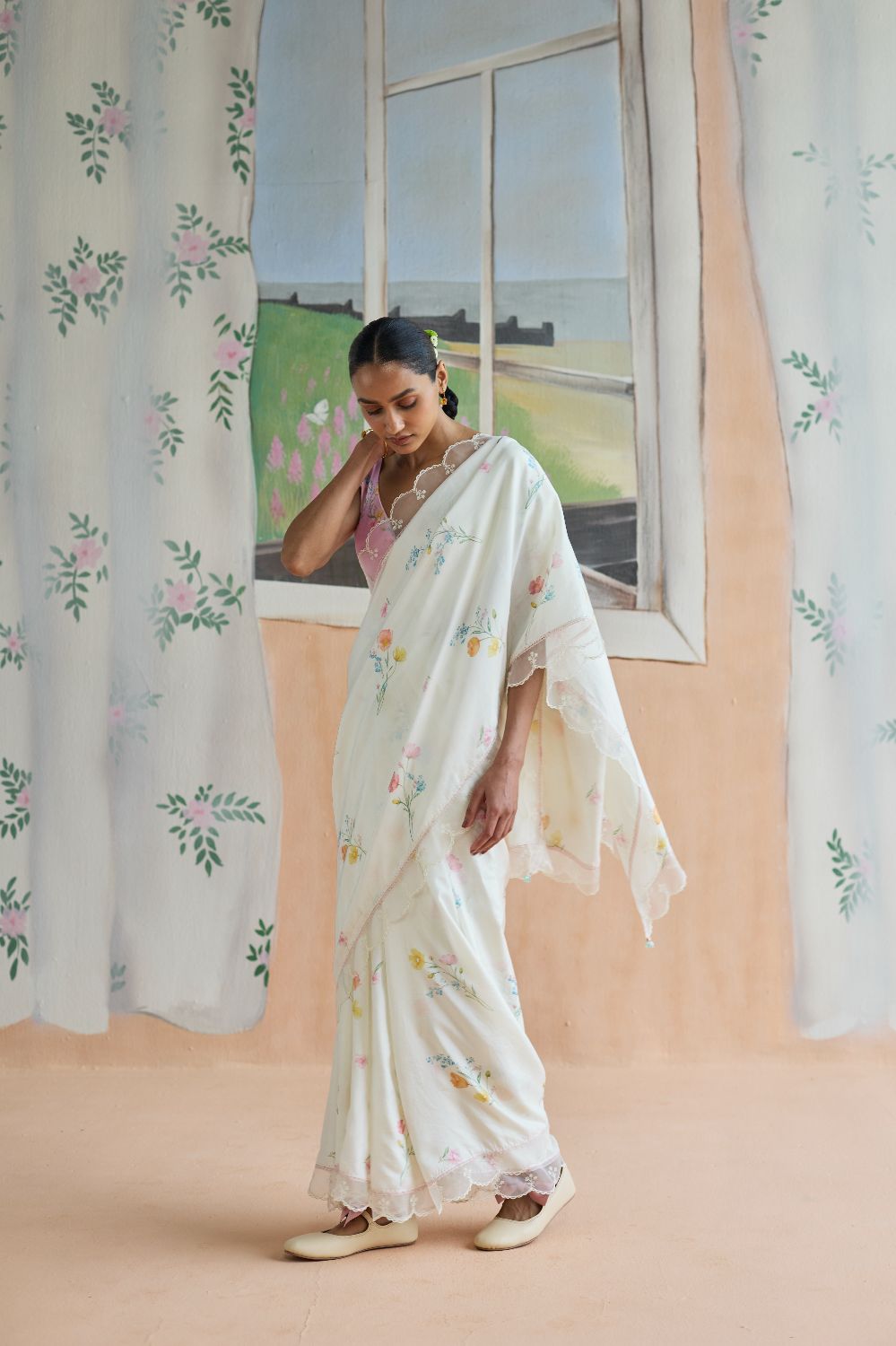 Florist Mulberrry Silk Sari