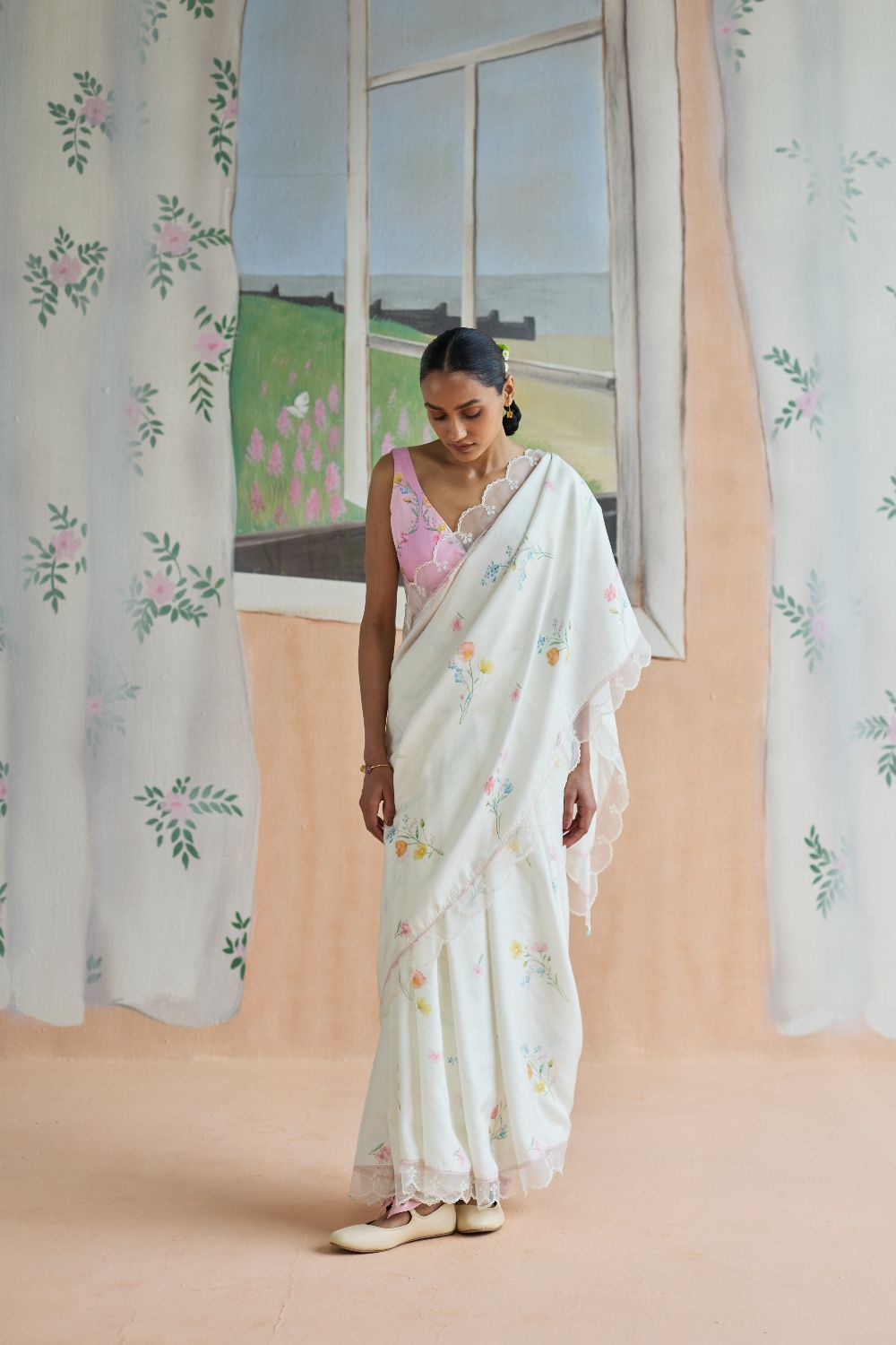 Florist Mulberrry Silk Sari