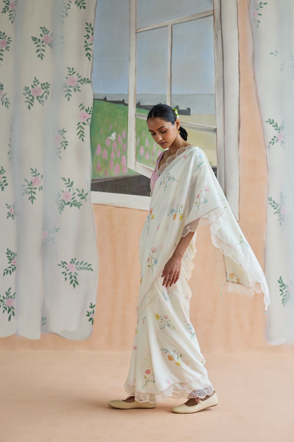 Florist Mulberrry Silk Sari