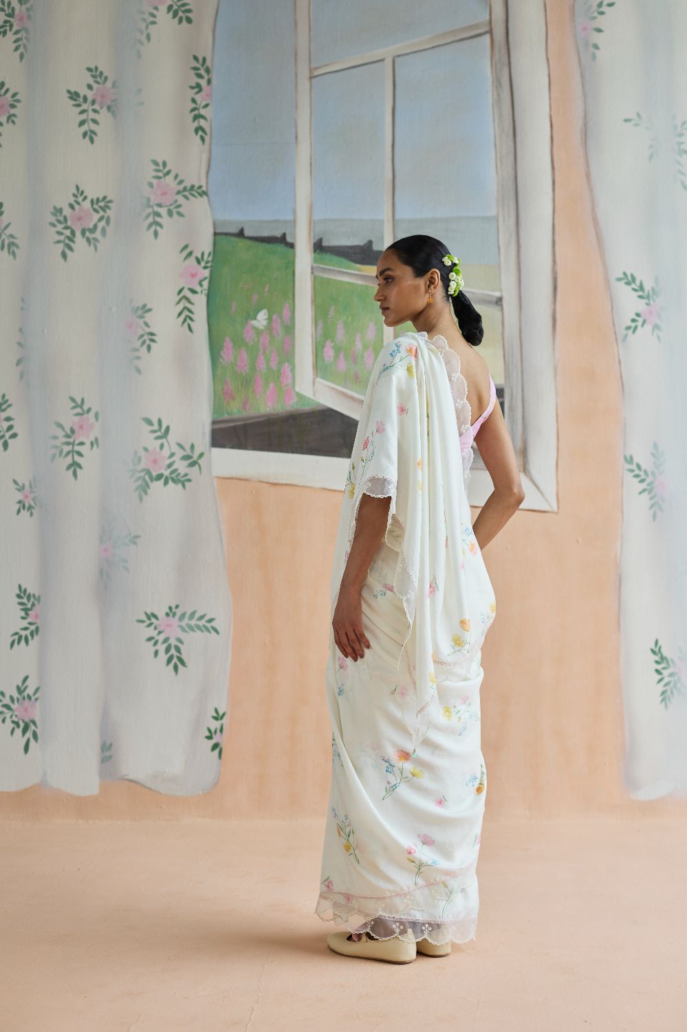 Florist Mulberrry Silk Sari