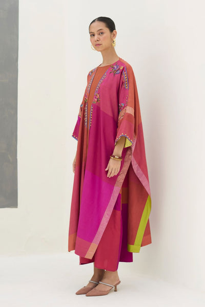 Darri Hand-Embroidered Overlay - Rose