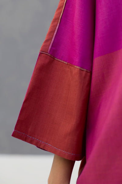 Sara Handwoven Eri Silk Shirt - Rose