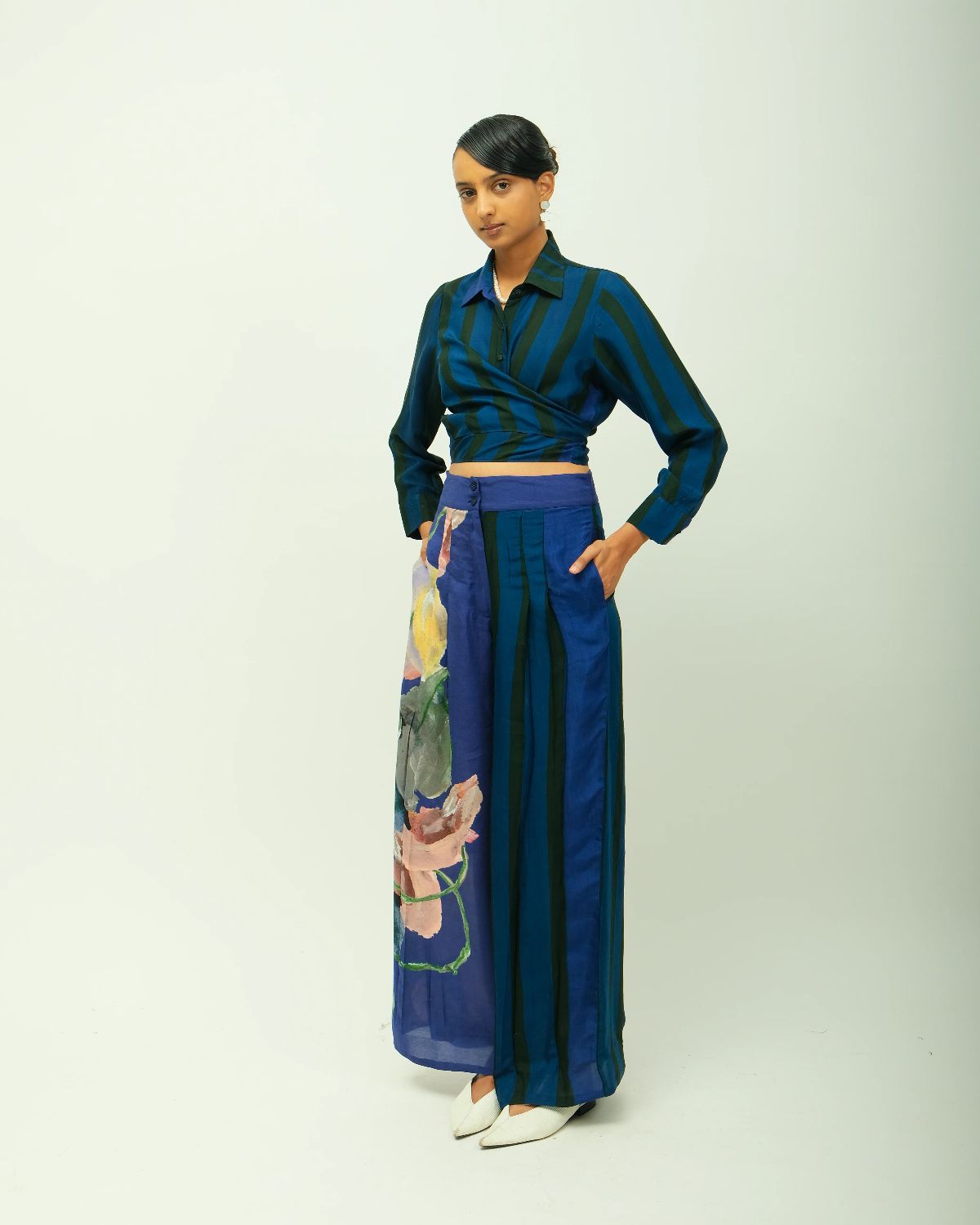Midnight Psy kurta cord set
