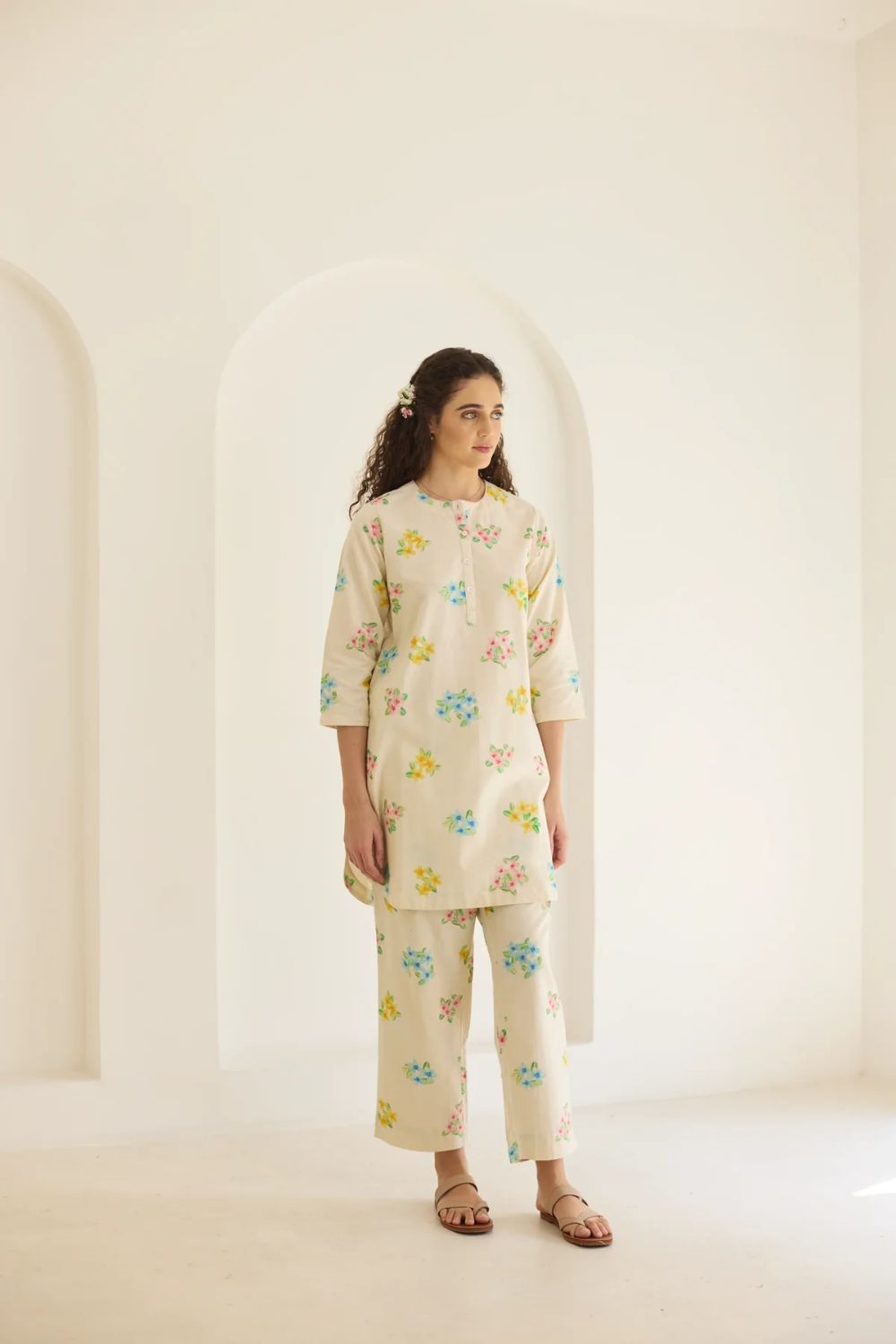 Periwinkle Short Kurta Set