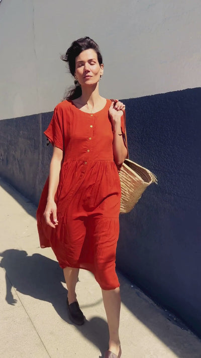 The Orchard Dress-Orange