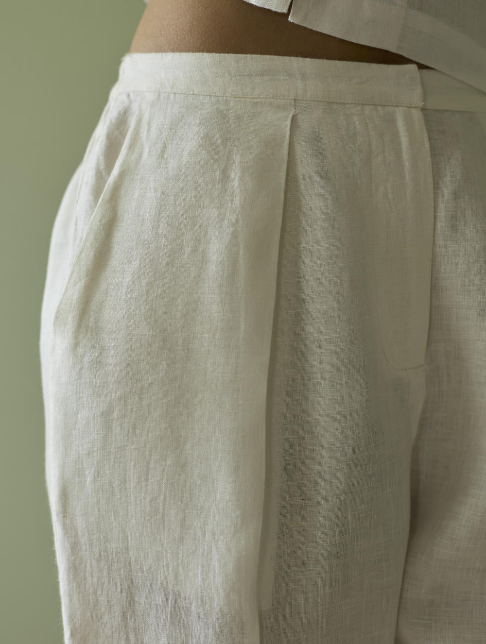 Tala Forever Linen Pants- Ivory