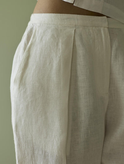 Tala Forever Linen Pants- Ivory