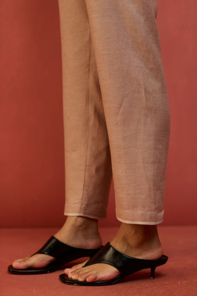 Wera Tapered Linen Pants - Dusty Rose