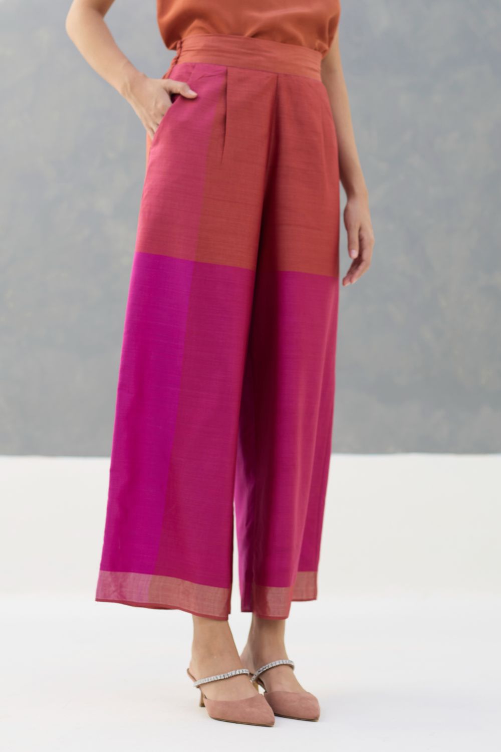 Eva Eri Silk Culottes - Rose