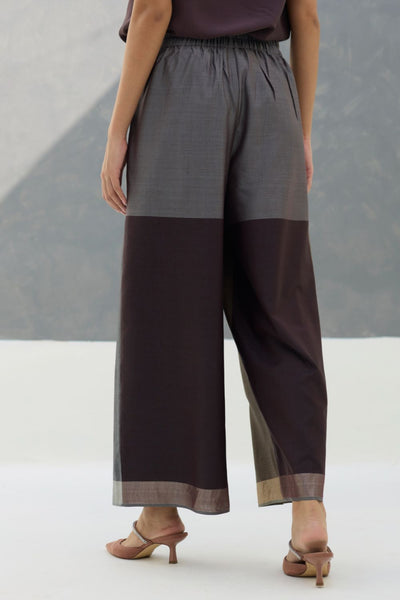 Eva Eri Silk Culottes - Taupe Grey